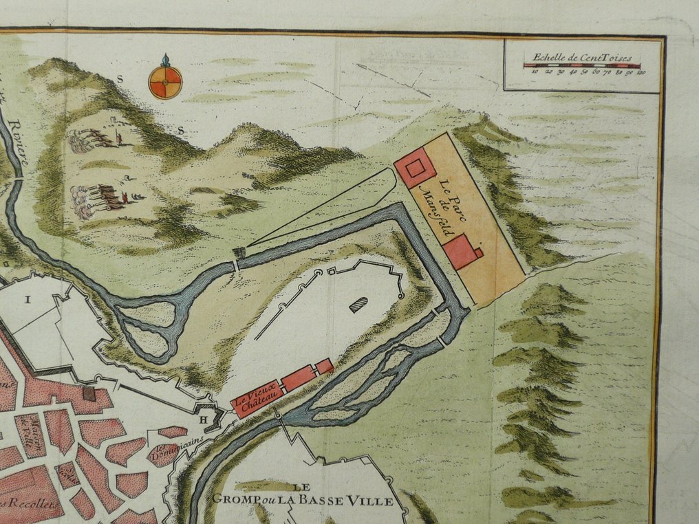 卢森堡 - 卢森堡; Putaux - Plan de la ville de Luxembourg assiegée par l'Armée du Roy - 1681-1700 #3.2