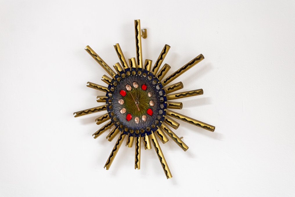 掛鐘 - Laurana - Rame d'arte - 銅, 瑪瑙, 合金 - 1980-1990 #1.0