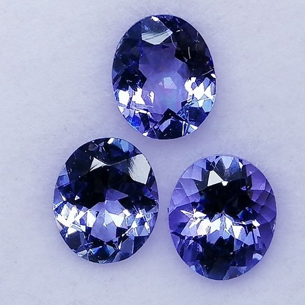 3 pcs Violet Tanzanite - 2.00 ct - Instituto Gemólogico Español (IGE) #2.1