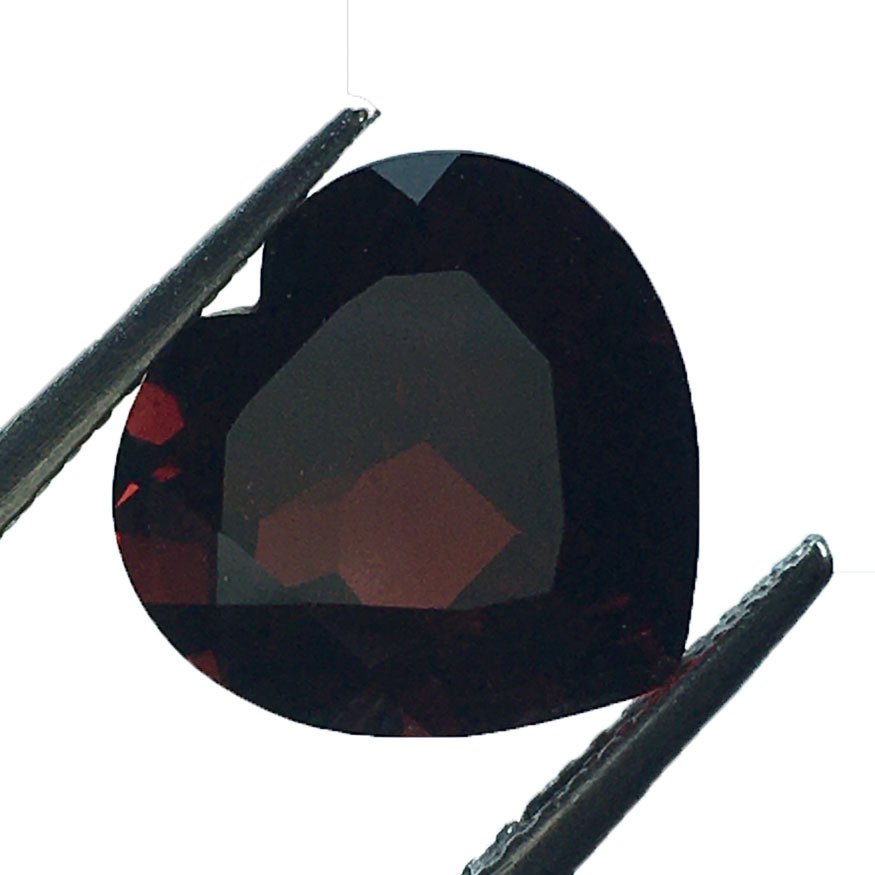 没有保留价 - 1 pcs 红色 石榴石 - 5.87 ct - 国际宝石研究院(IGI) - 心形红色石榴石 #3.2