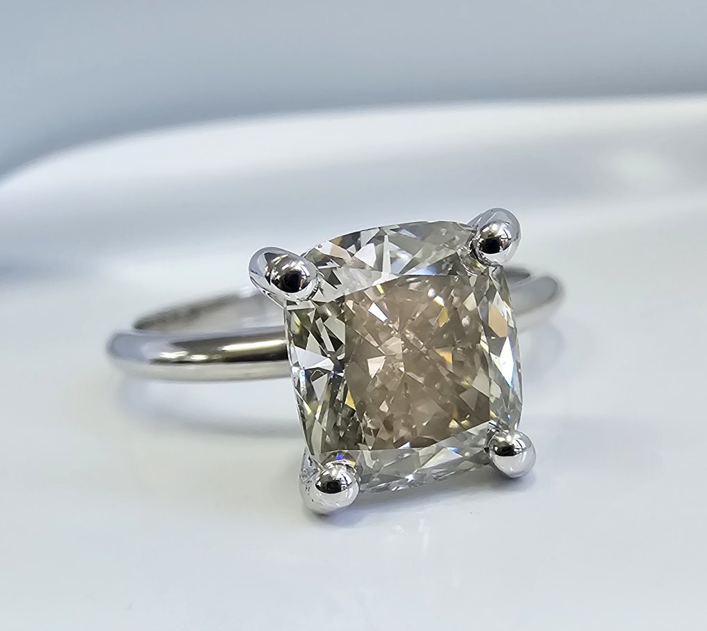 沒有保留價 - 戒指 - 14 克拉 白金 -  2.55ct. tw. 鉆石 (天然) - 鉆石 #1.0