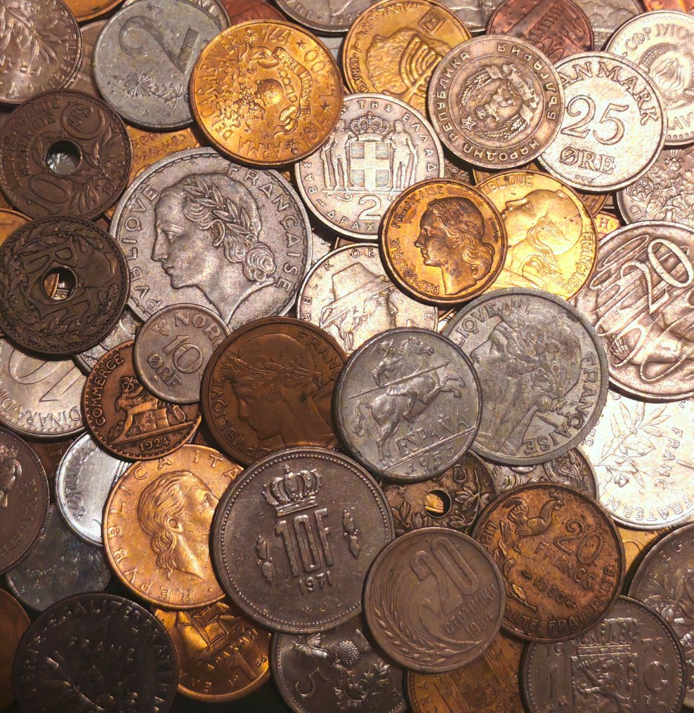 Κόσμος. Collection of +150  Coins  inculding old ones  (χωρίς τιμή ασφαλείας) #4.3