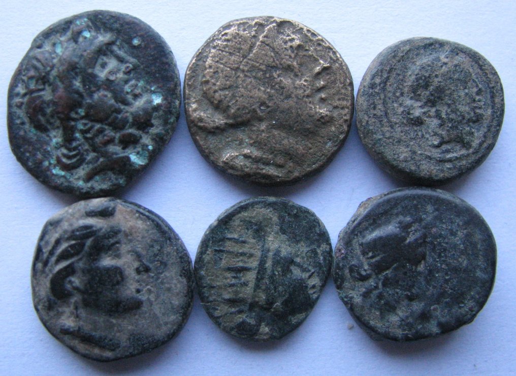Ελλάδα (αρχαία) Lot of 12 Æ coins 3rd-1st century BC  (χωρίς τιμή ασφαλείας) #1.0