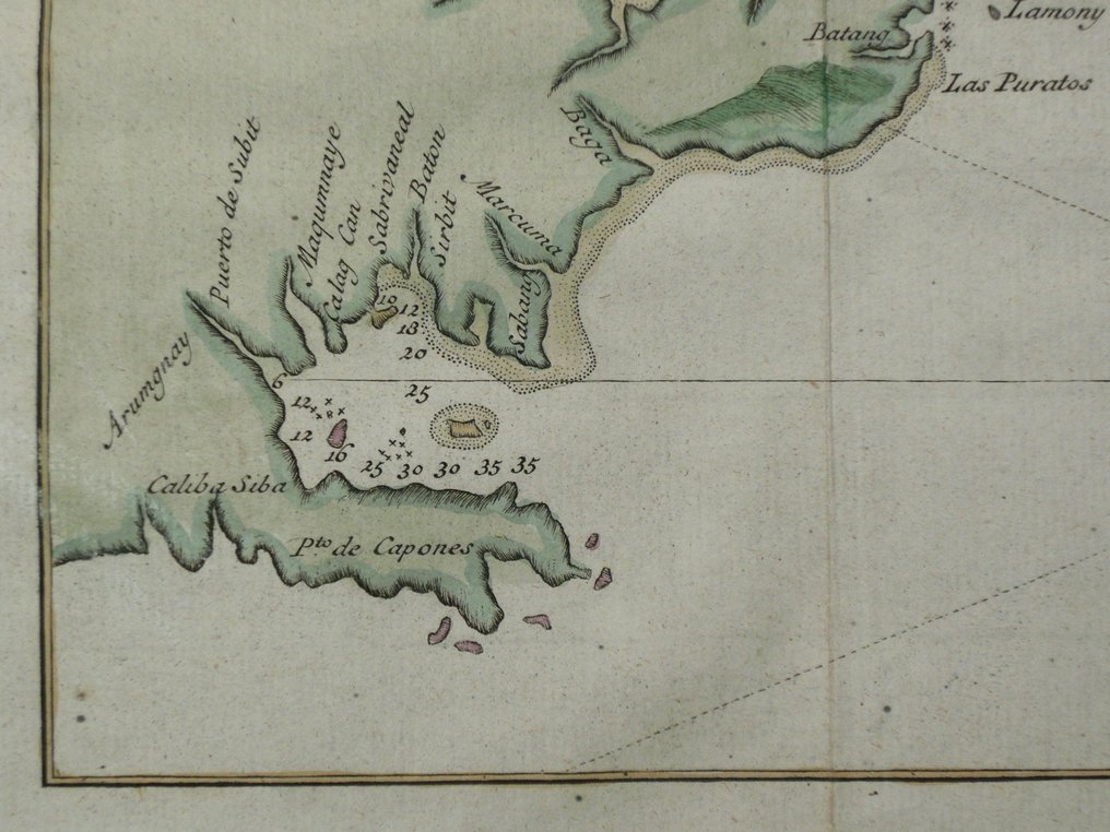 Philippines - Manilla; George Anson - Plan de la Baye de Manille - 1721-1750 #4.3
