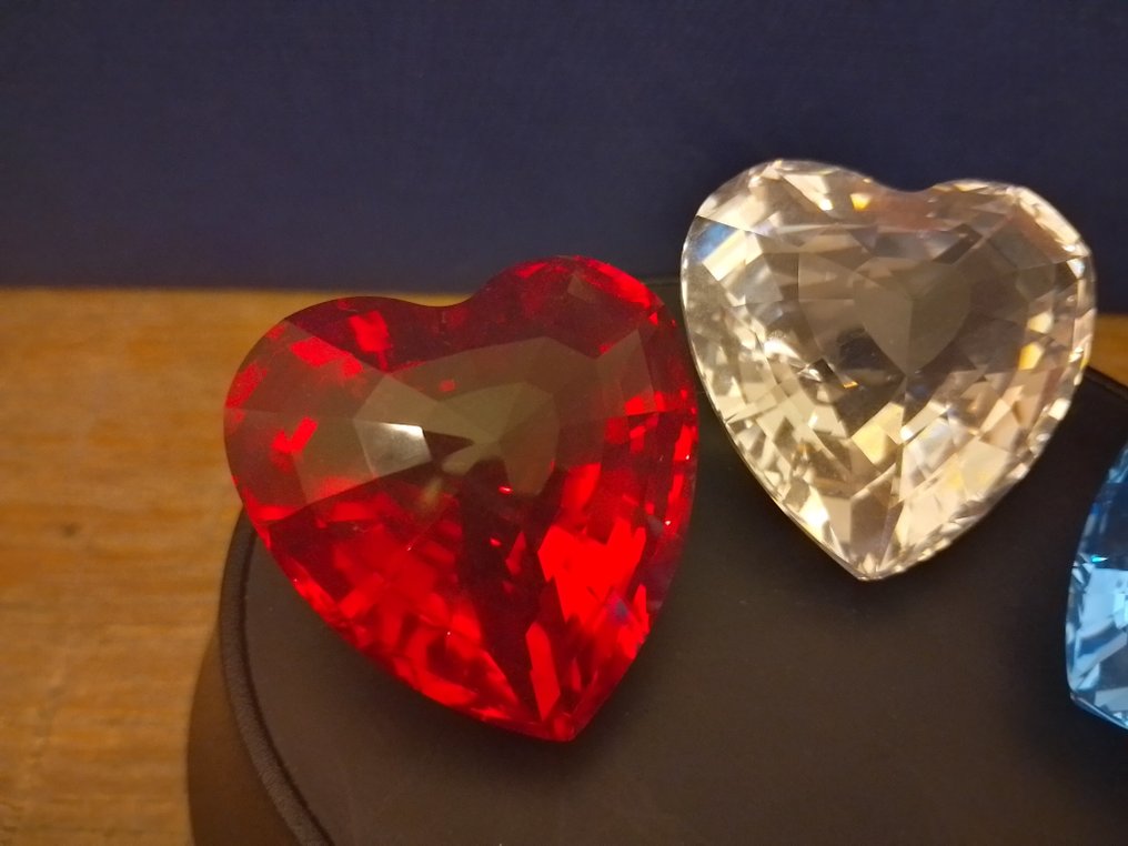 Swarovski - Αγαλματίδιο - Hart rood ,wit en blauw - Κρύσταλλο #4.3
