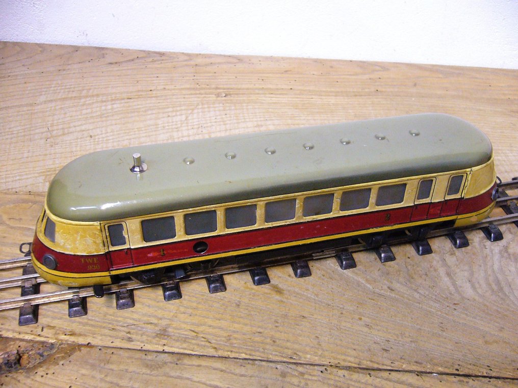 Märklin - 动车组 TWE930 钟表 轨道 0 - 发条锡制火车 - 1930-1939 #1.0