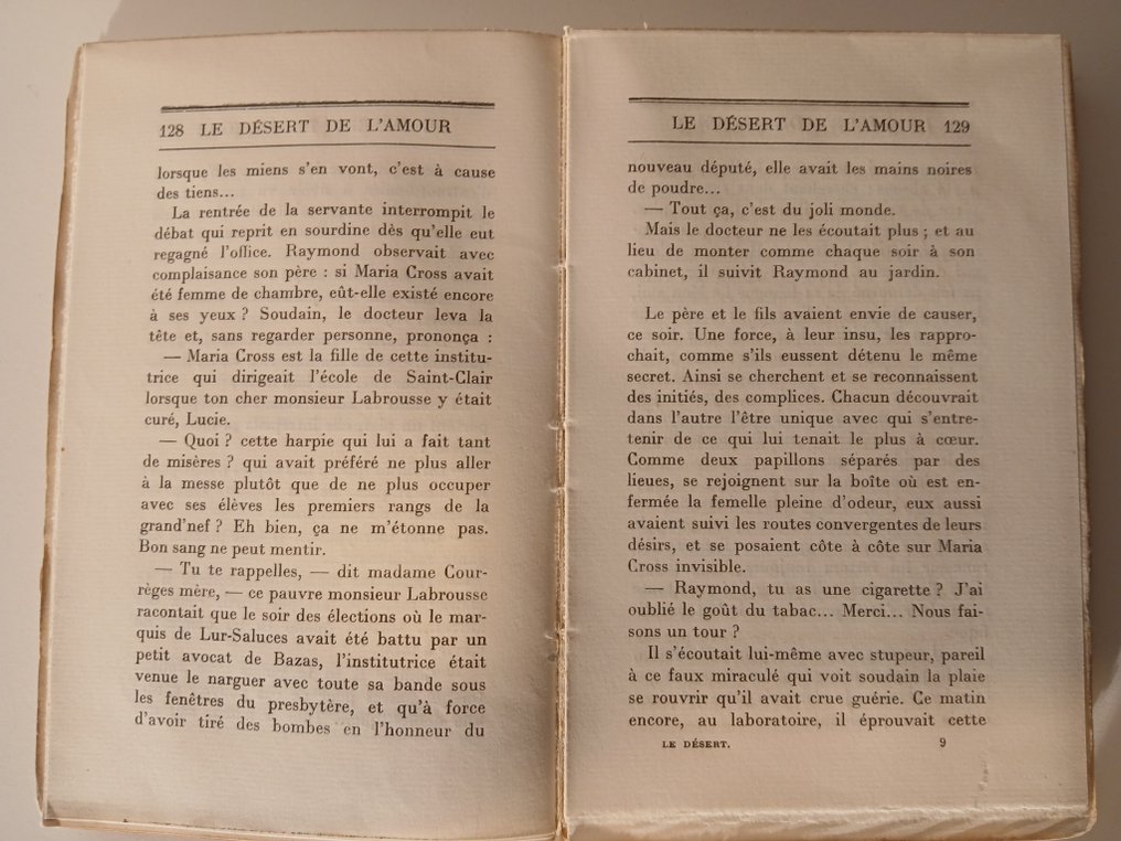 François Mauriac - Le Désert de l'Amour [exemplaire sur Hollande numéroté] - 1925 #4.3