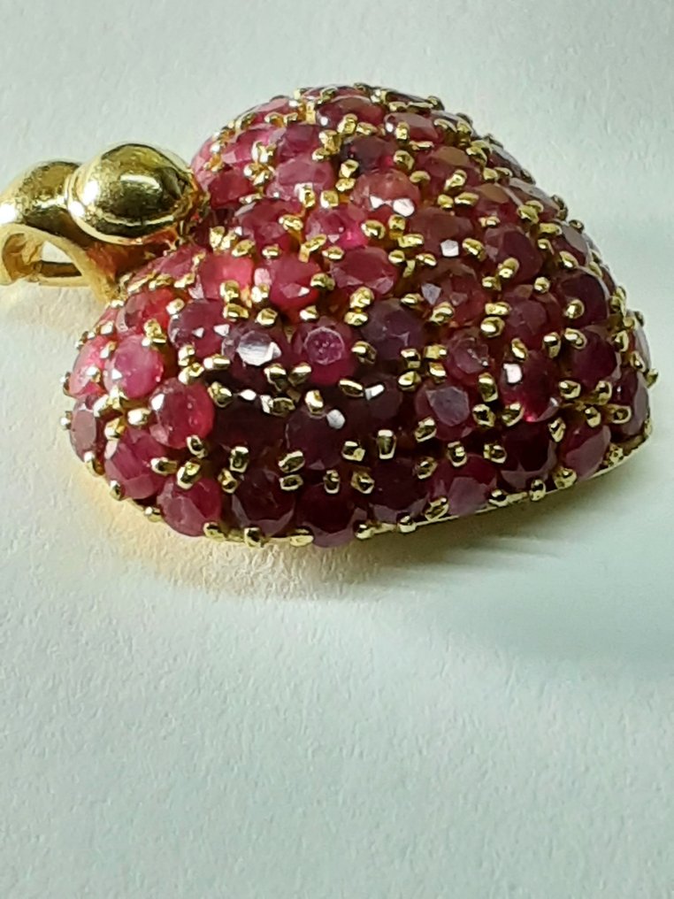 Pendant - 18 kt. Yellow gold Ruby - Ruby #2.1
