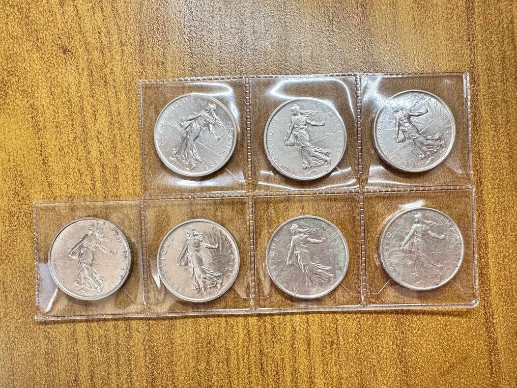 France. 5 Francs Anni vari  (lotto di 7 monete)  (No Reserve Price) #1.0