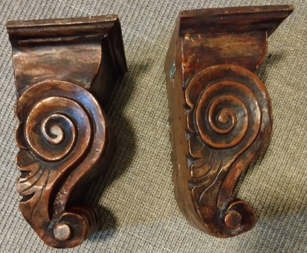 雕刻, Consoles - 26 cm - 木 #3.2