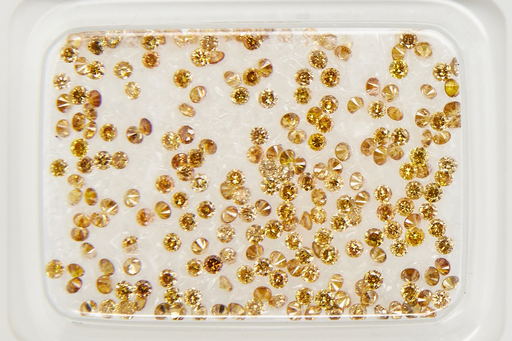 χωρίς τιμή ασφαλείας - 244 pcs Διαμάντι (Φυσικό) - 1.18 ct - Στρογγυλό - SI1, SI2, I1, I2, I3 - Gem Report Antwerp (GRA) #2.1