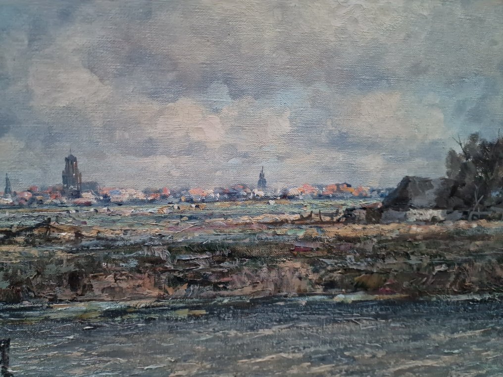 Marinus Johannes Drulman (1912-1977) - Polderlandschap #4.3