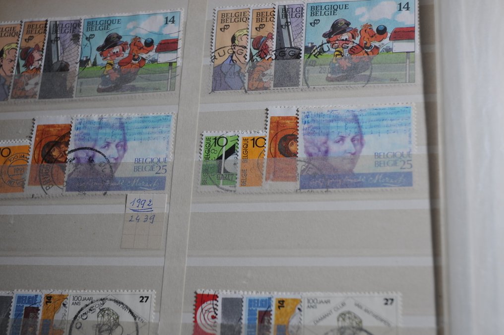 Belgium  - Collection in an album and various stockbooks. #4.3