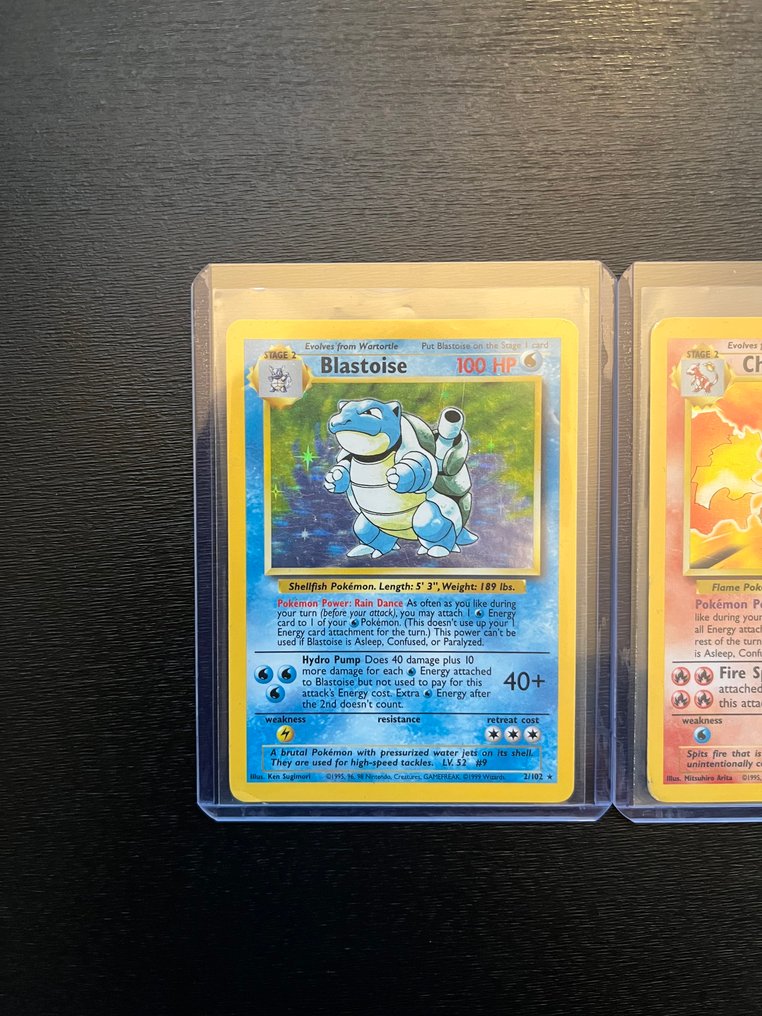 Pokémon - 3 Card - Charizard, Blastoise, Venusaur - WOTC - Base set #1.0