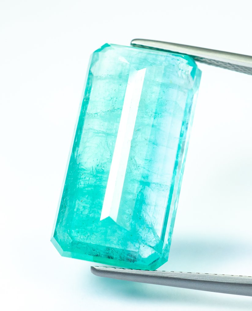 χωρίς τιμή ασφαλείας Σμαράγδι  - 20.08 ct - Bellerophon Gemlab - Μπλε-πράσινο (Νιγηρία) #3.2