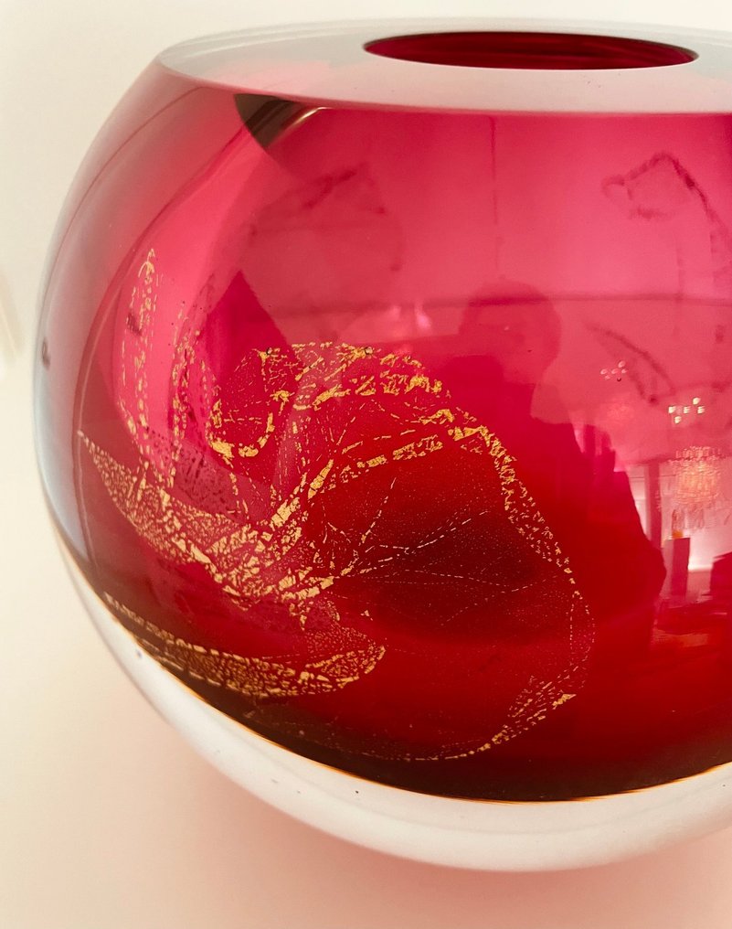 George Broft Unique 6,4 kilo! - 雕刻, “ PINK “ - 21 cm - 玻璃 #3.2