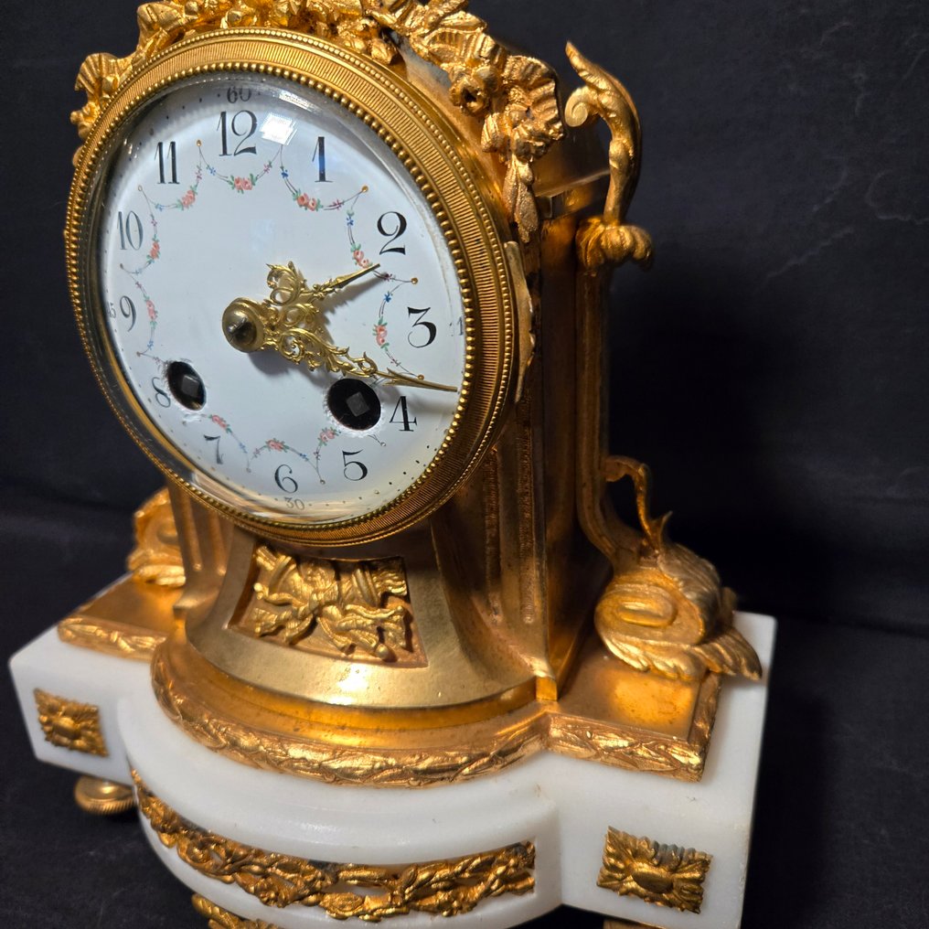 座鐘 路易十六風格 - 铜鎏金 - 约1880年 - 迷你挂钟 #4.3