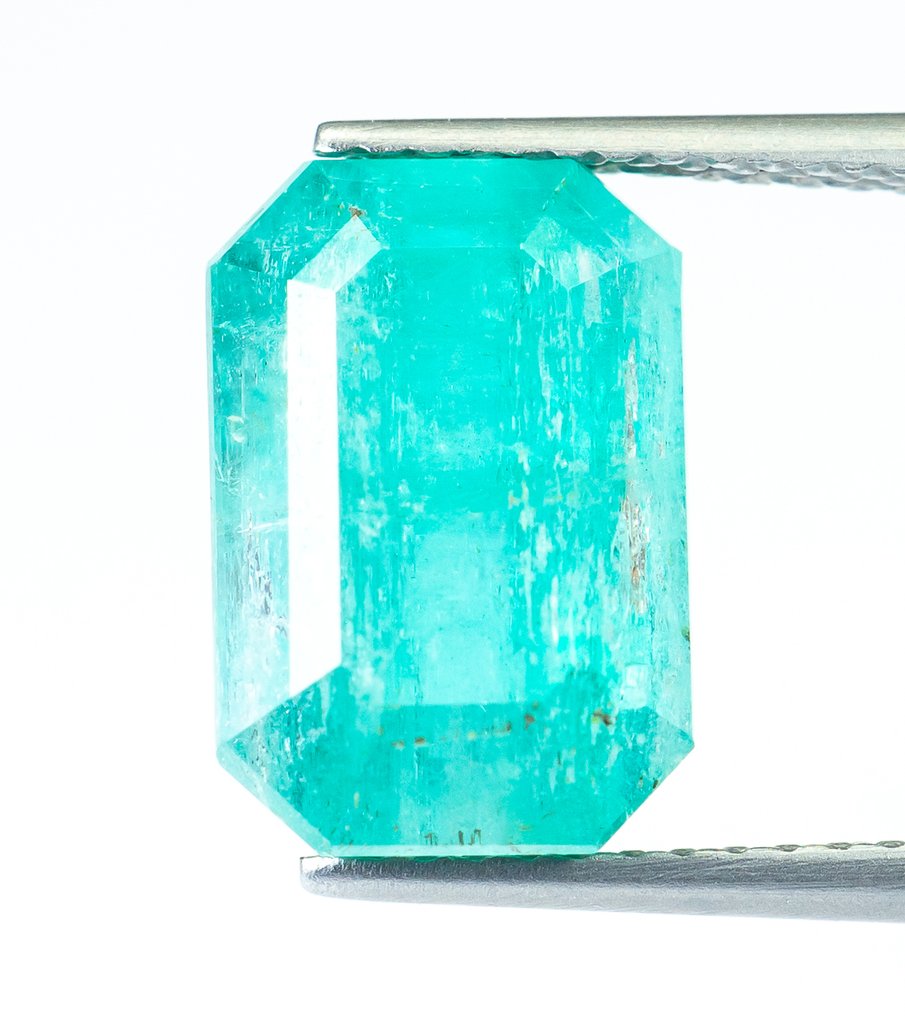 χωρίς τιμή ασφαλείας Σμαράγδι - 4.54 ct - Bellerophon Gemlab - Μπλε-πράσινο (Νιγηρία) #1.0