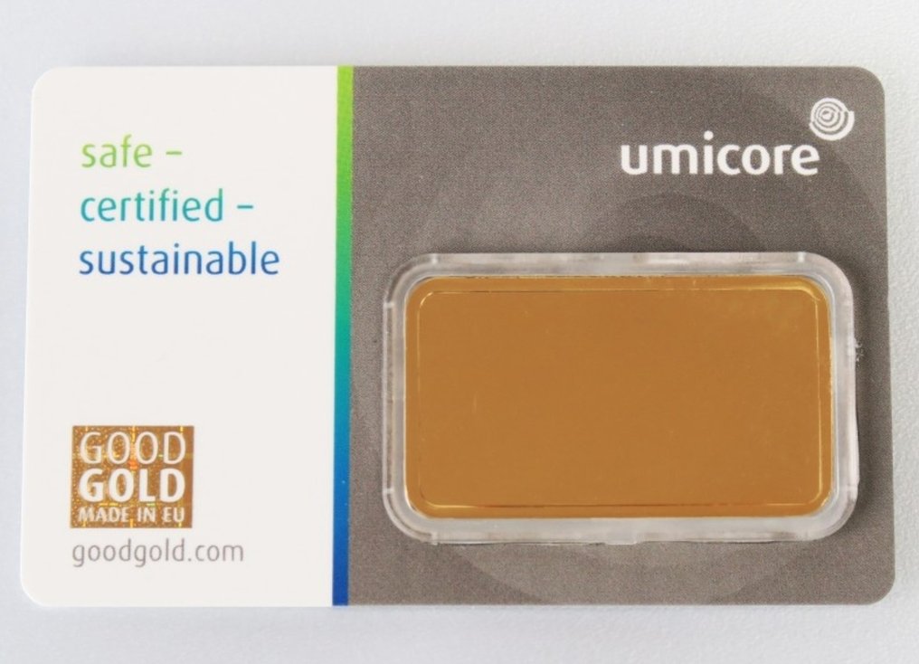 1 Troy Ounce - 金色 .999 - Umicore - 已封口& 包括證書 #1.0