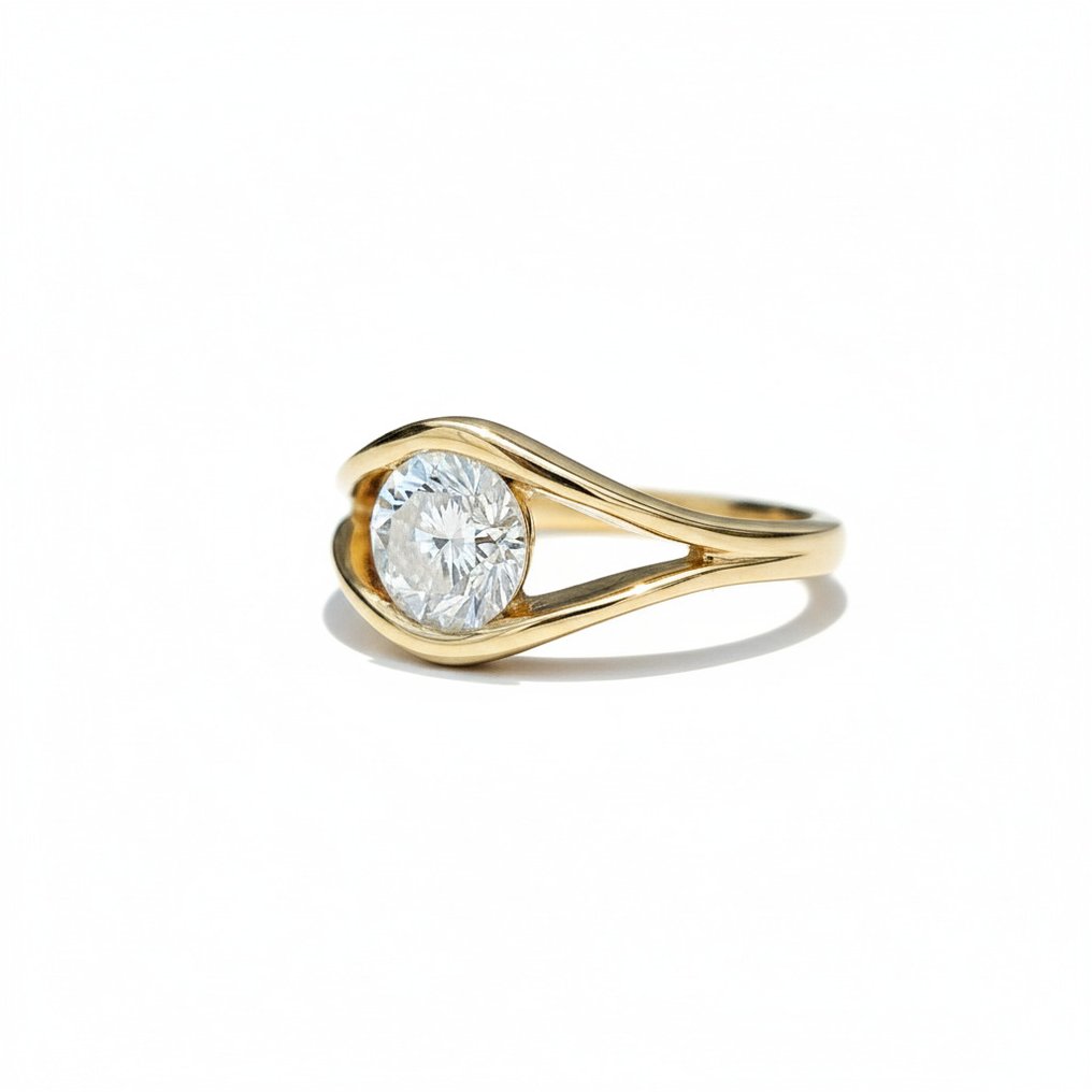 Ring - 14 kt. Yellow gold -  3.00ct. tw. Diamond (Lab-grown) #4.3