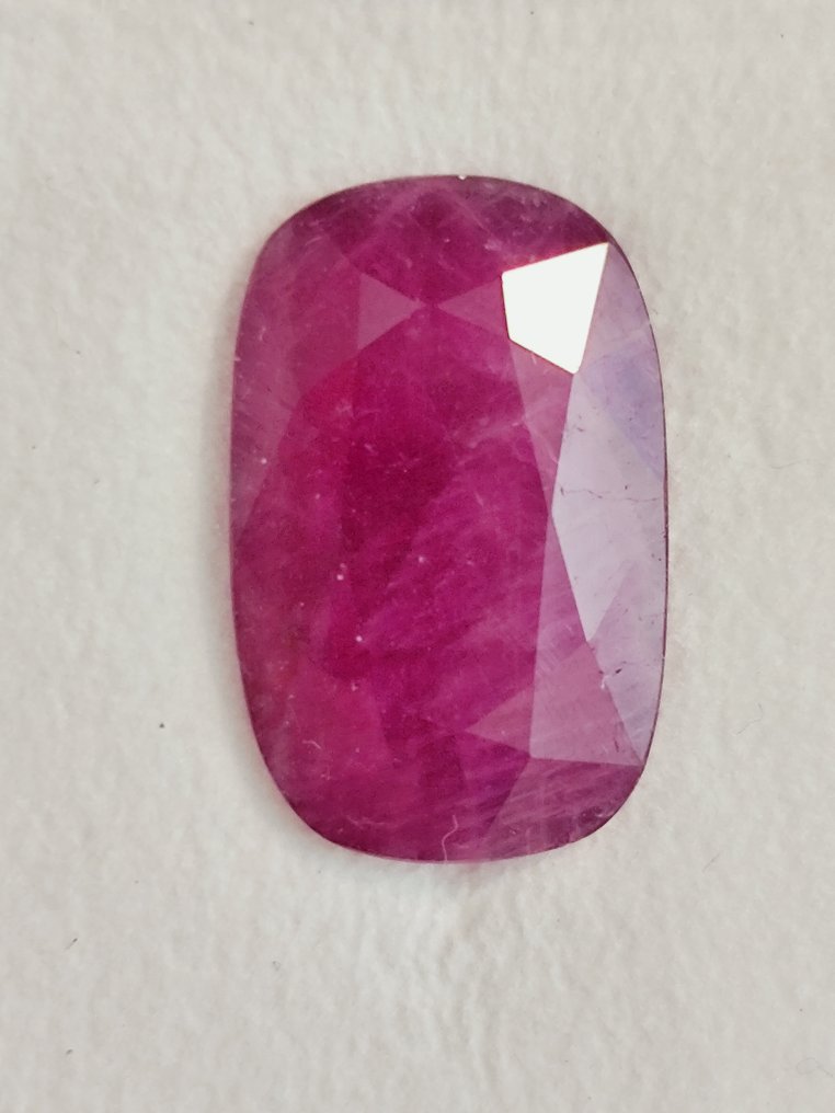 1 pcs  Rood Robijn  - 12.92 ct - Lotus Gemology #2.1