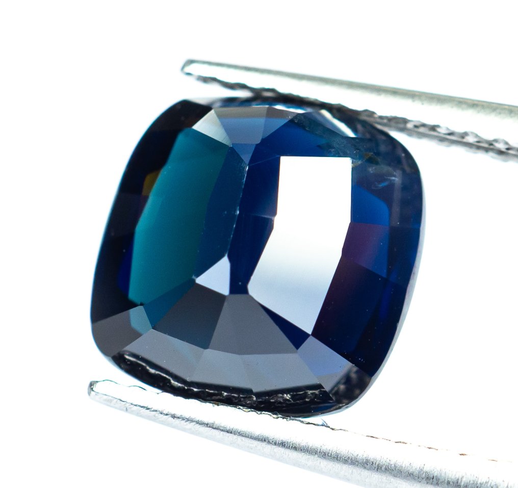 Nincs minimálár Zafír - 5.18 ct - Bellerophon Gemlab - sötétkék #2.1