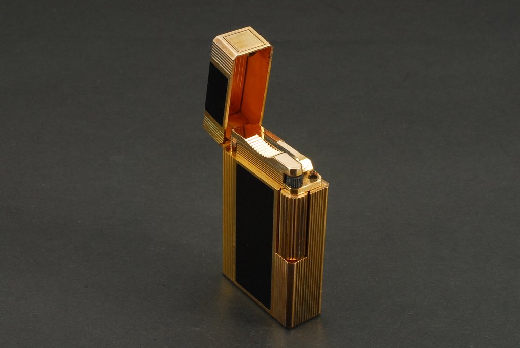 S.T. Dupont - Ligne Line 1 Large Gas Lighter - Αναπτήρας τσέπης - Κινεζικό Μαύρο Βερνίκι, Gold-plated #4.3