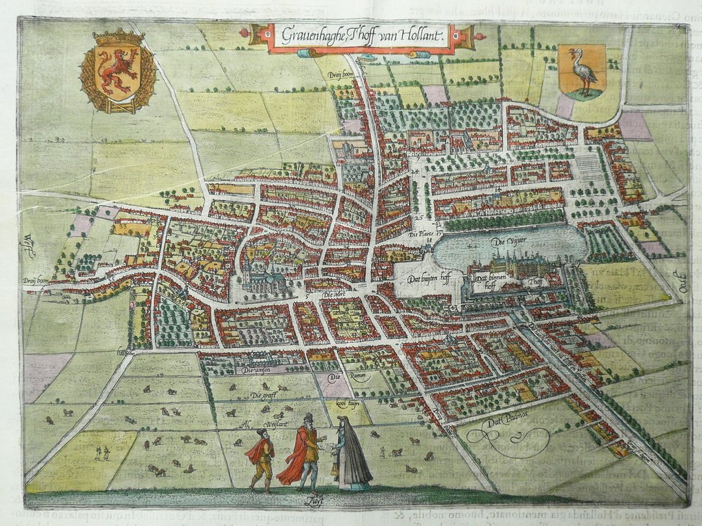 荷蘭 - 海牙; Lodovico Guicciardini - Gravenhaghe, T'hoff van Hollant - 1581 #1.0