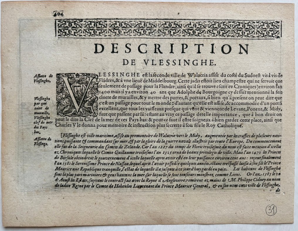 Netherlands - Vlissingen; L. Guicciardini - Vlissingen / Vlessinghe - 1601-1620 #4.3