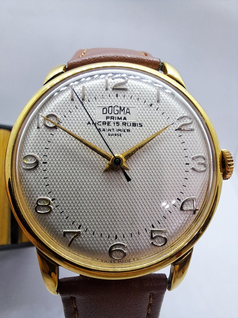 Dogma - Prima - Sant Imier Suisse - Ancre 15 Rubis - Nincs minimálár - Férfi - 1950-1959  #1.0