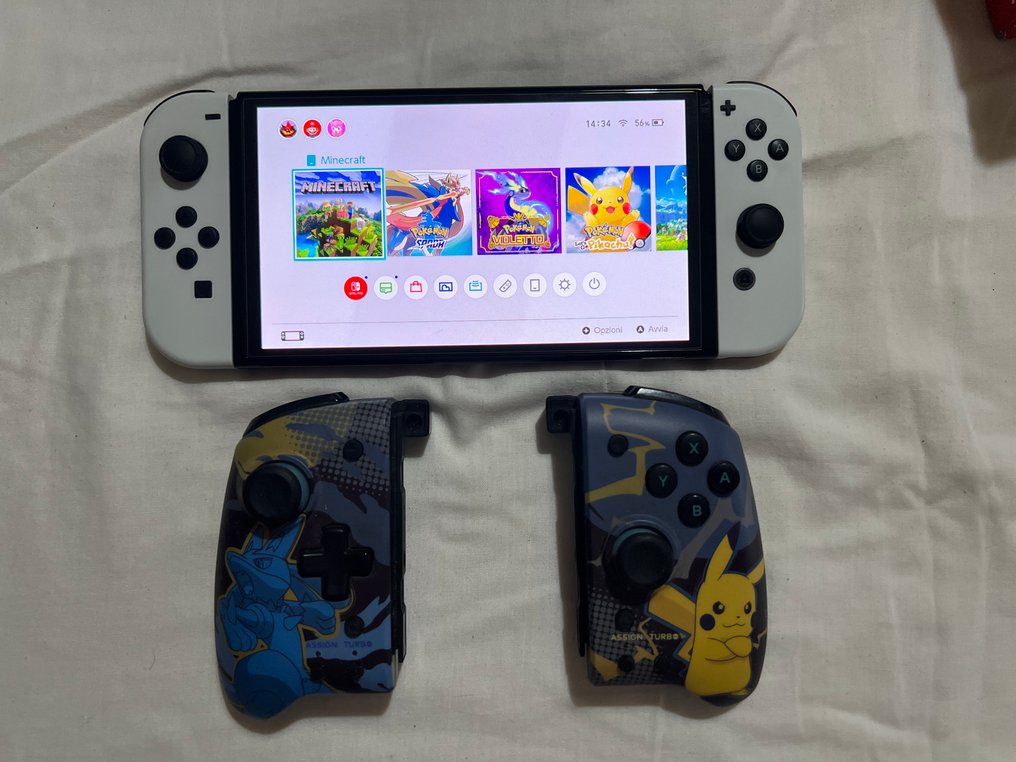 Nintendo - Switch - Nintendo Switch OLED + joy-con limited edition pokemon + ringfit adventure game - Video game - In original box #2.1