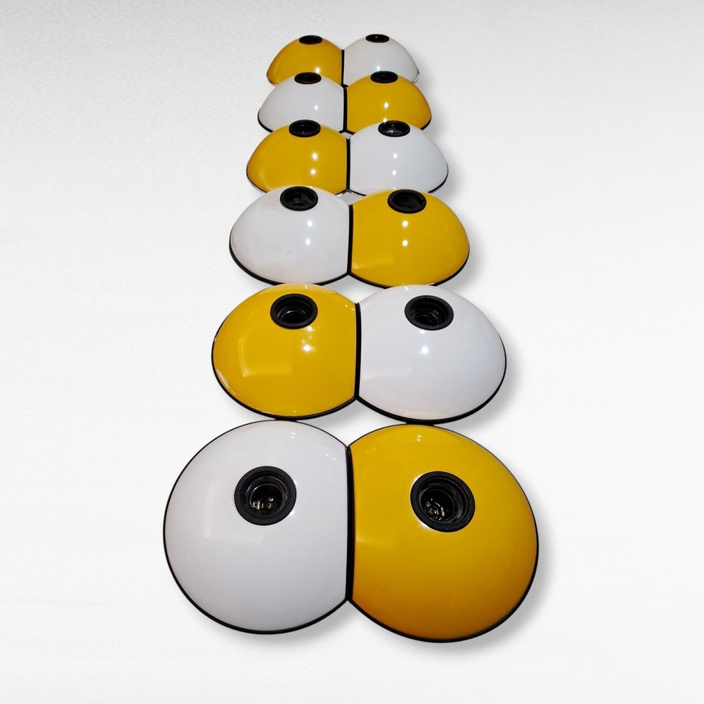 lumina - Tommaso Cimini - Fali lámpatest (12) - EMI - fém - 12 Applique modell EMI #1.0