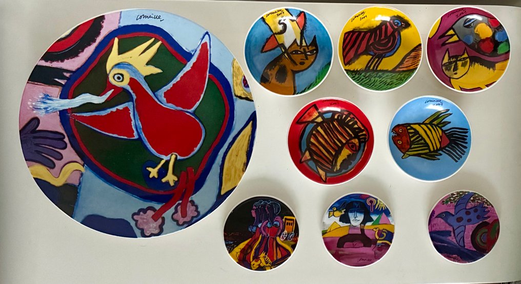 COBRA - Corneille - Tányér (9) - Kerámia - Groot tálkák #1.0