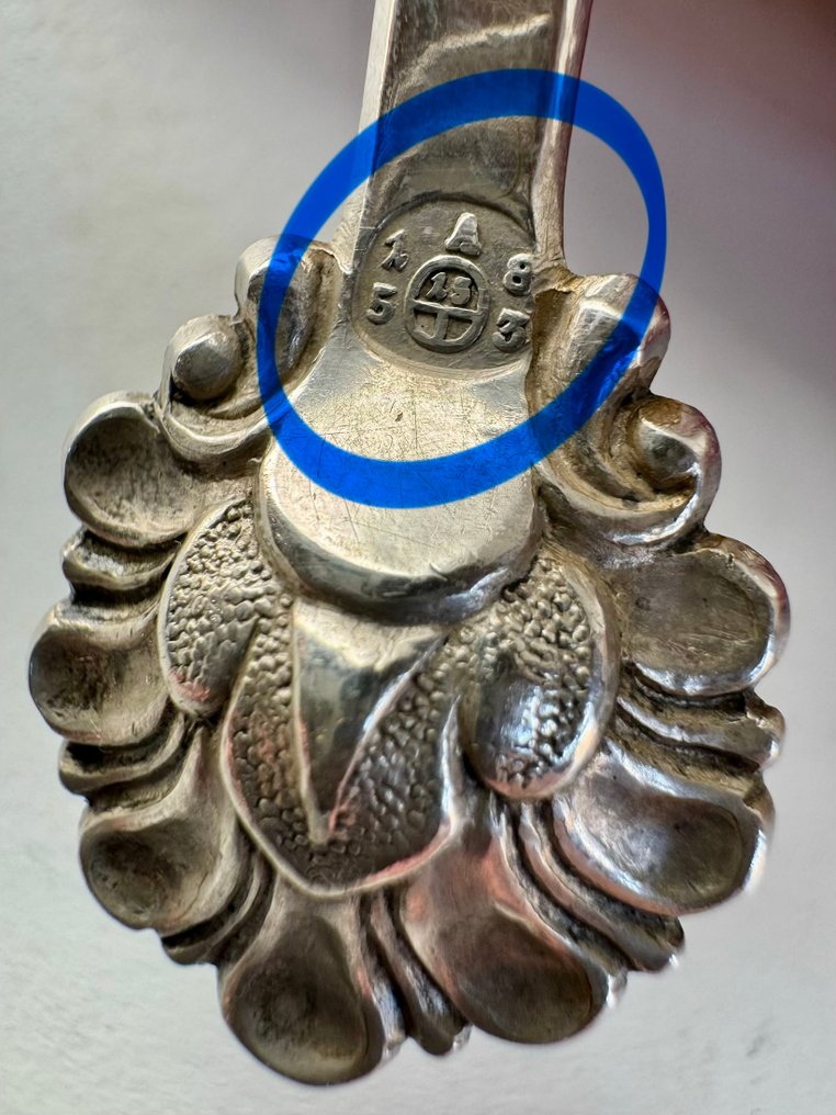 ALOIS BALLAUF - Sukker tang - Sølv - 1850-1900, Wien, Østrig, 1853 - Eksklusive sukkerklemmer #2.1