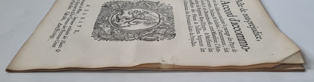 Anon - Acte de non prejudice..le partage des paîs de Fauquemont..entre l'Espagne et..Païs -Bas - 1662 #3.2