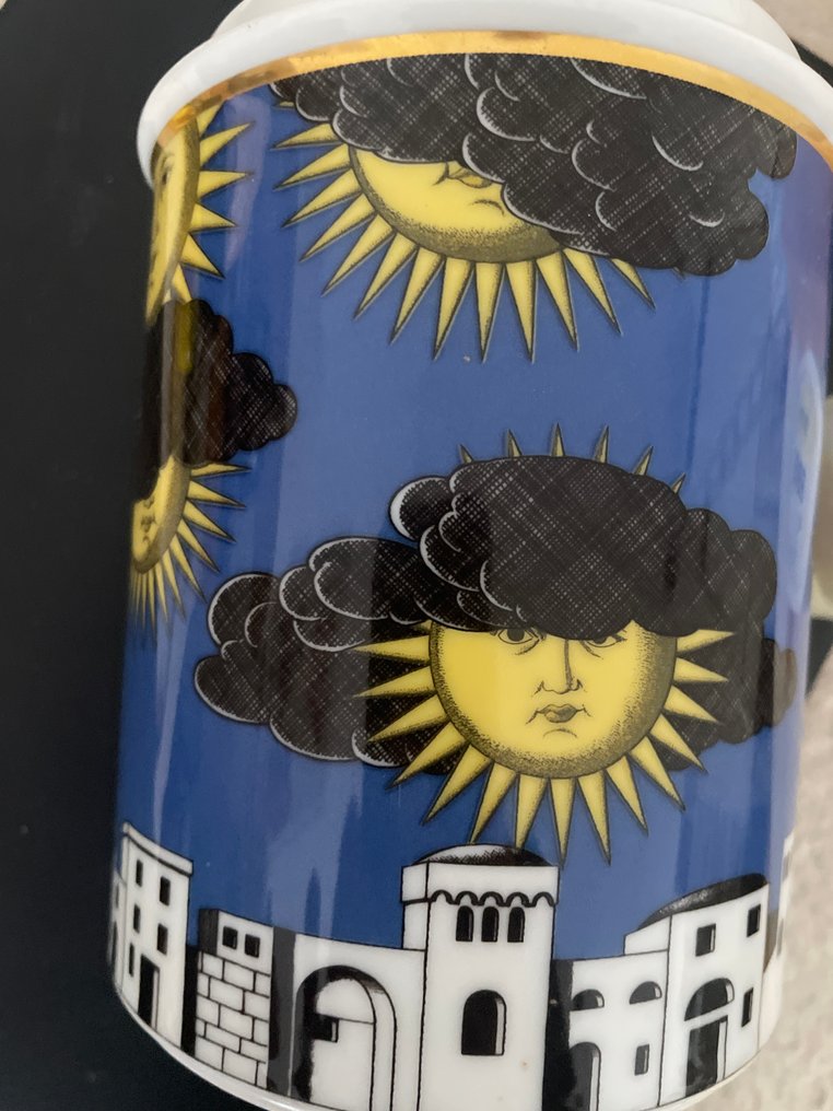 Rosenthal - Fornasetti - Fémdoboz - Il Sole di Capri - Porcelán #4.3