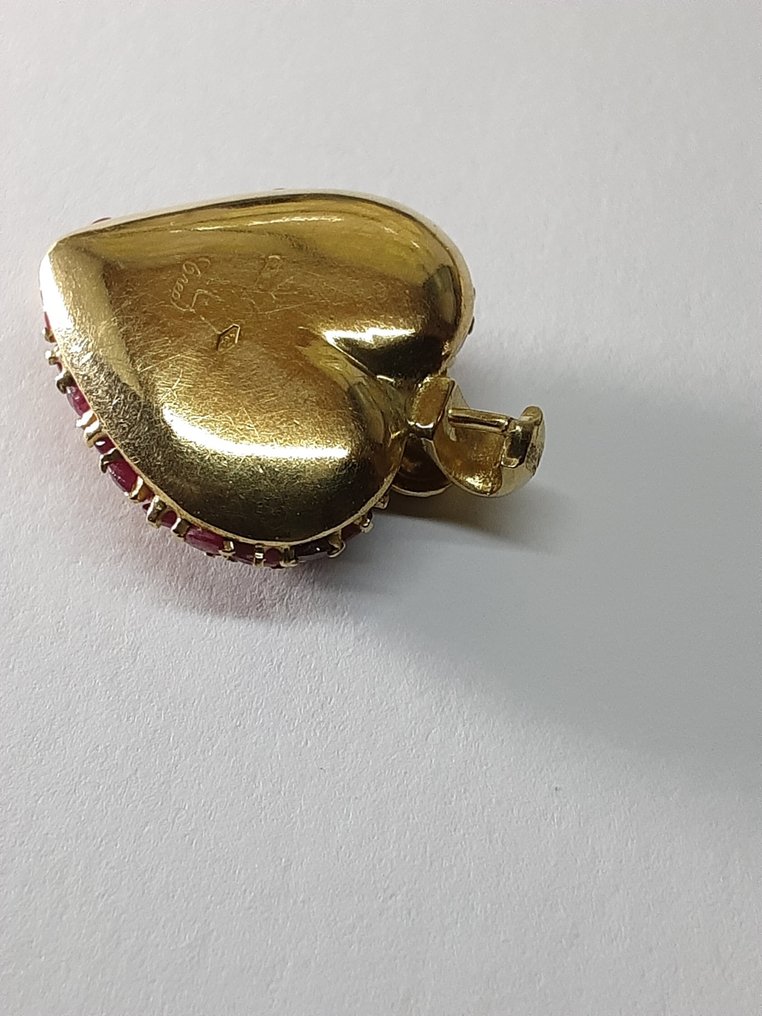Pendant - 18 kt. Yellow gold Ruby - Ruby #4.3