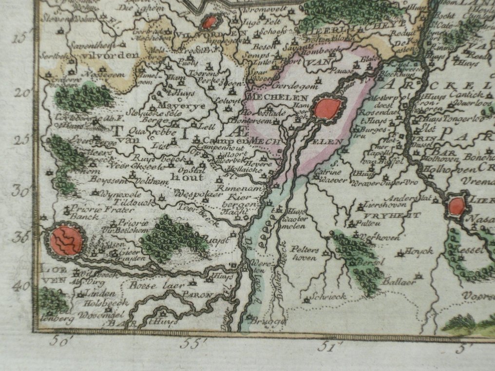 Belgium - Mechelen, Antwerpen, Brussel; J. Harrewijn / J. Peeters - Marchionatus S.I. et Dom: Mechelini - 1681-1700 #4.3