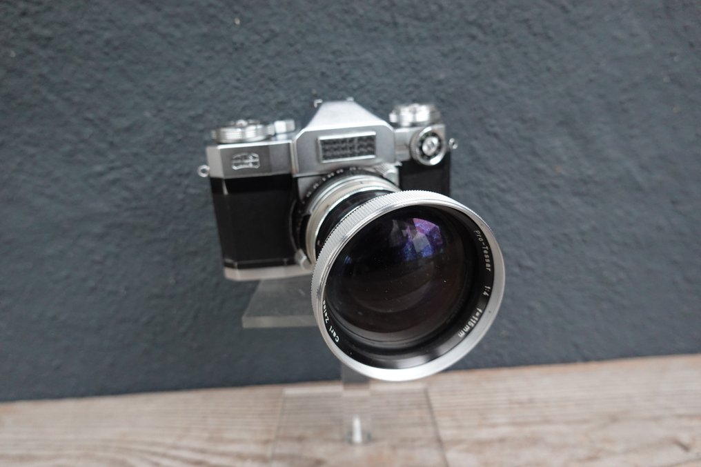 Zeiss Ikon Contaflex + Carl Zeiss Pro Tessar 4/115mm | Egylencsés reflex fényképezőgép (SLR) #1.0