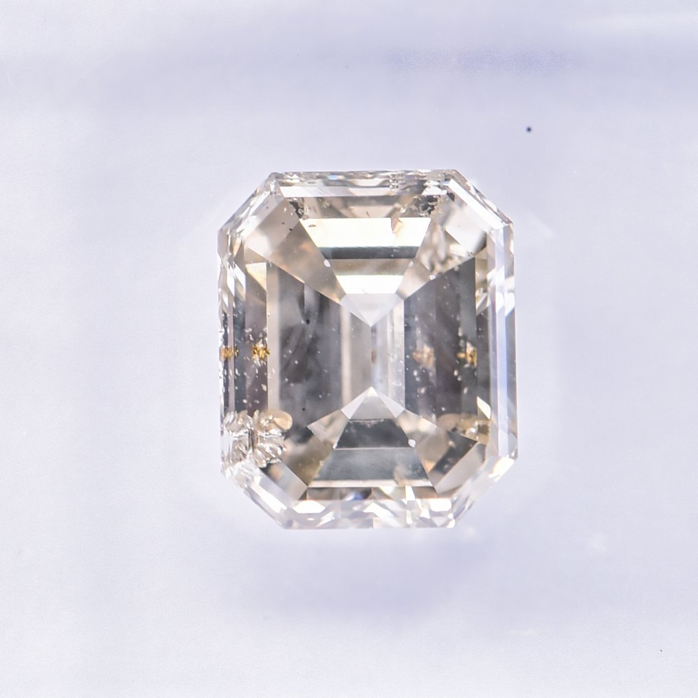 No Reserve Price - 1 pcs Diamond  (Natural coloured)  - 1.51 ct - Emerald - Fancy Greenish, Greyish Yellow - SI2 - International Gemological Institute (IGI) - VG VG #3.2