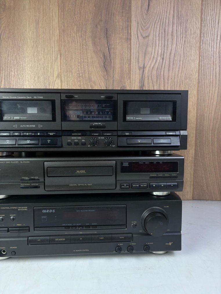 Technics - SA-EX140 Receiver + SL-PG390 CD Player + RS-TR165 Cassette Deck Stereo set #3.2