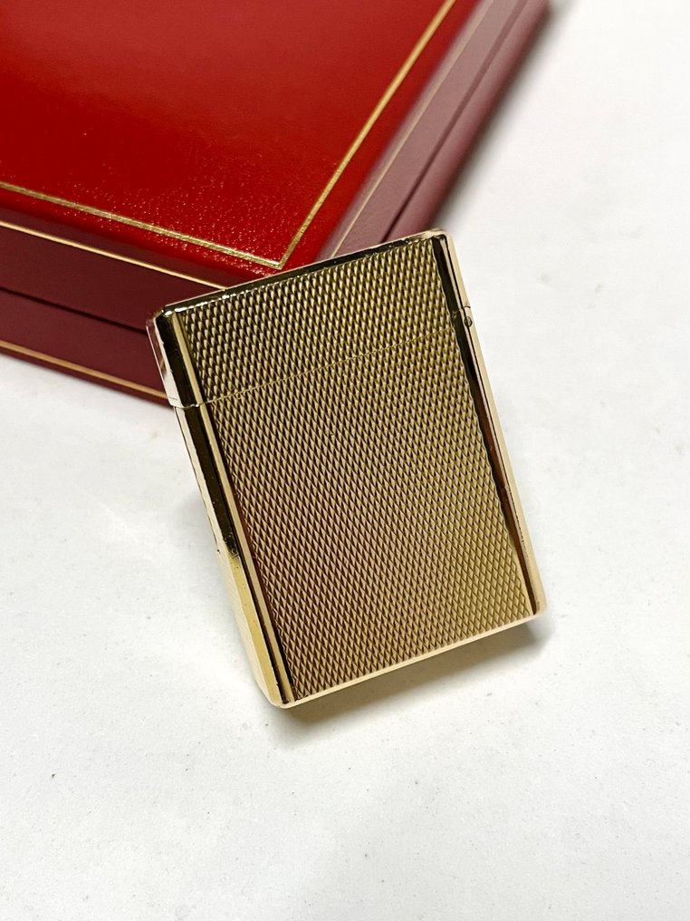 S.T. Dupont - L1 BR - gold plated “Grain d’Orge” - 打火機 - 鍍金 #1.0