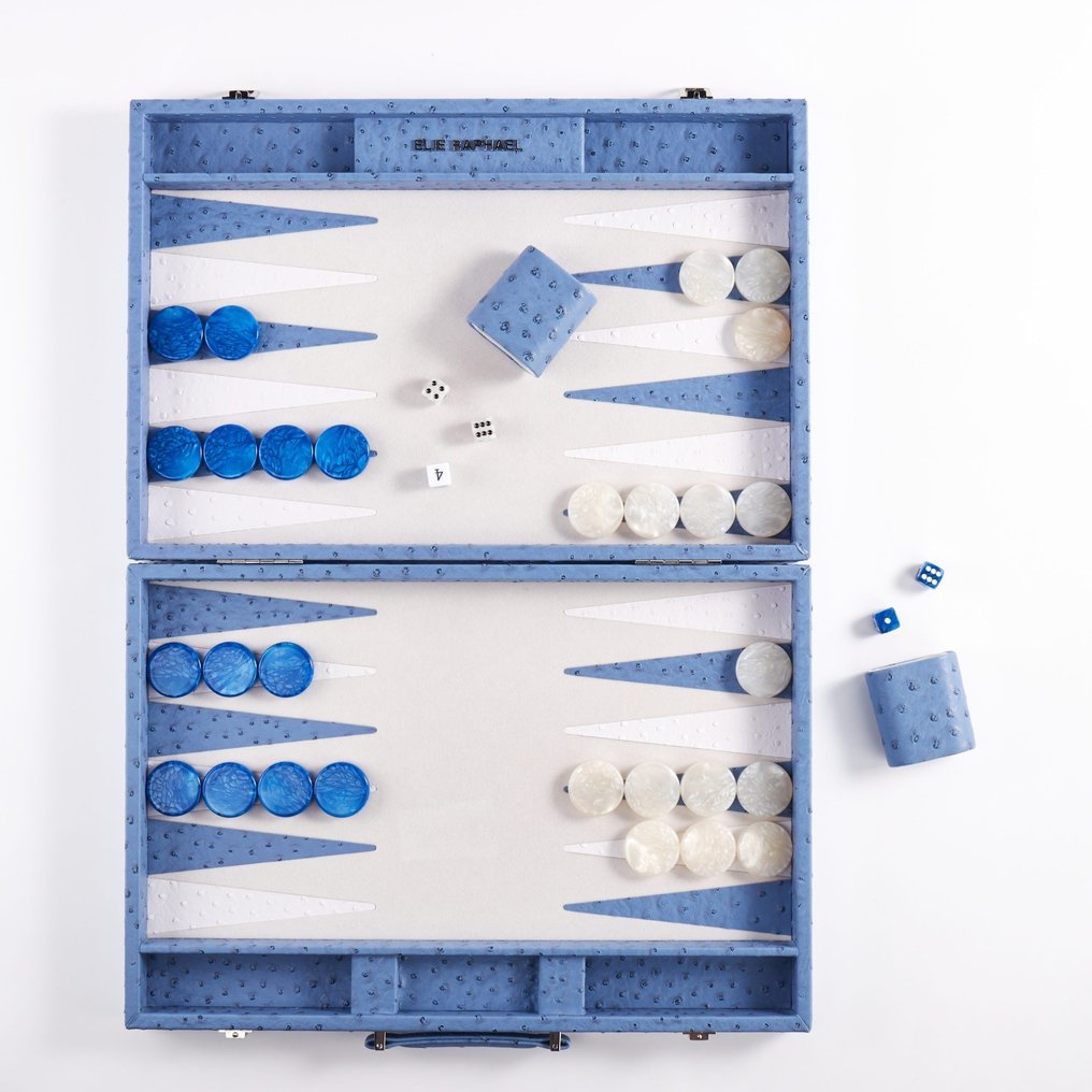 Elie Raphaël - Brætspil - Backgammo - Vegetabilsk læder #1.0