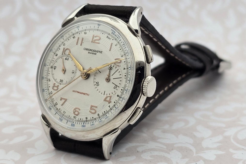 Chronographe Suisse - Cal. Landeron 48 - No Reserve Price - Men - 1900-1949 #1.0