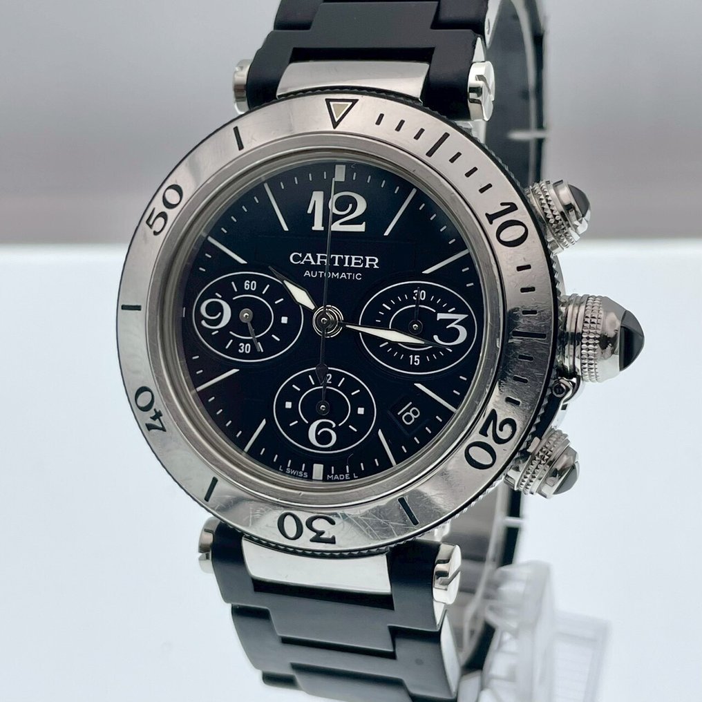 Cartier - Pasha Seatimer - No reserve price - W31088U2 2995 - Men - 2000-2010 #2.1
