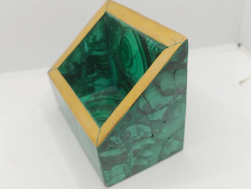 Malachit natural grozav suport pentru obiecte- 370 g #4.3