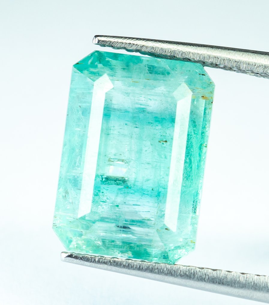 χωρίς τιμή ασφαλείας Σμαράγδι - 6.04 ct - Bellerophon Gemlab - Μπλε-πράσινο (Νιγηρία) #2.1