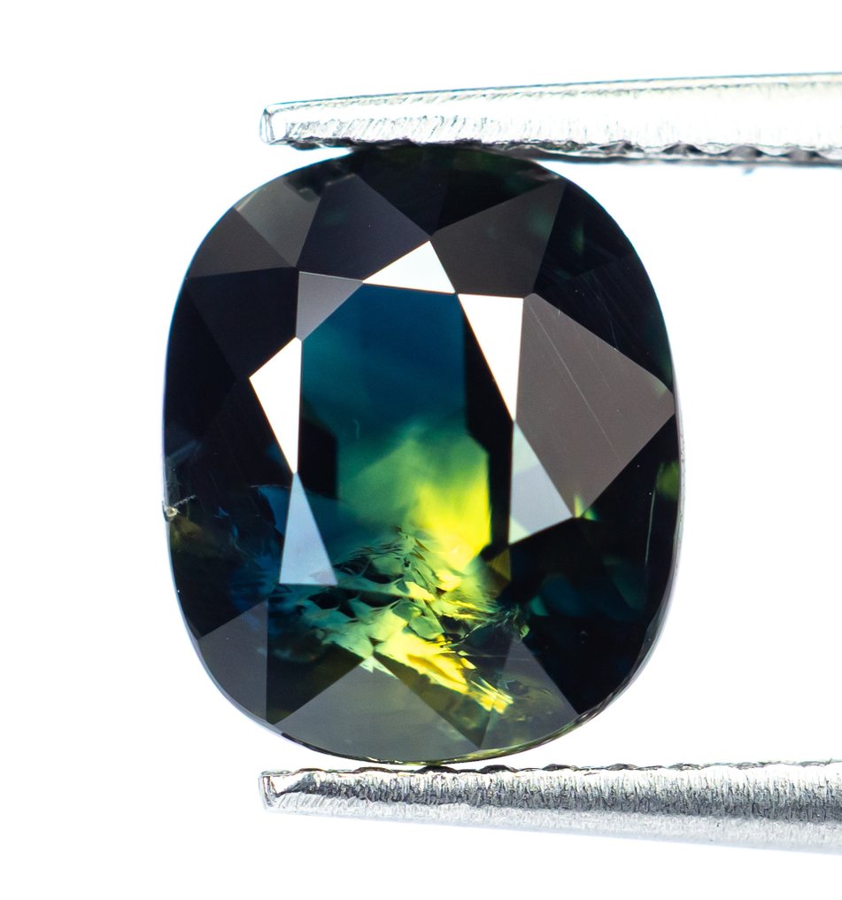 Zonder minimumprijs Saffier - 3.16 ct - Bellerophon Gemlab - Deep Bluish Green #1.0