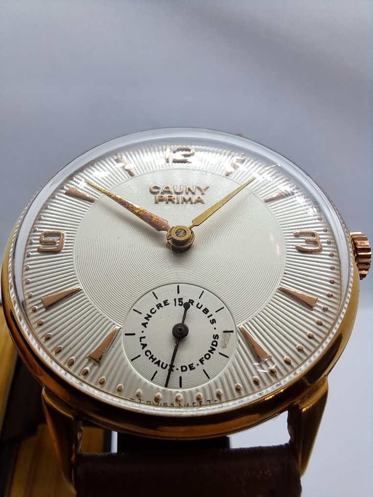 Cauny - Prima Jumbo XXL - La Chaux De Fonds - Calibre Unitas 498 - No Reserve Price - Men - 1950-1959  #2.1