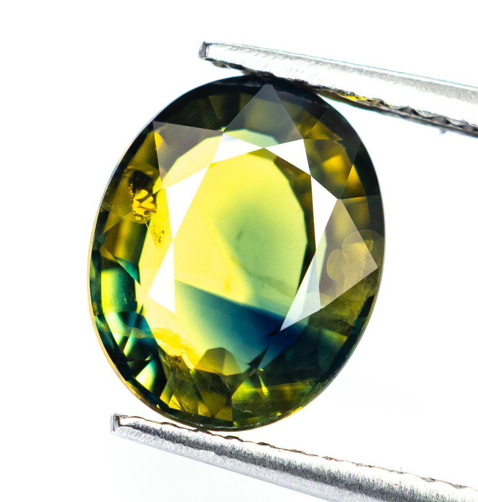 Zonder minimumprijs Saffier  - 3.43 ct - Bellerophon Gemlab - Multi-Color #2.1